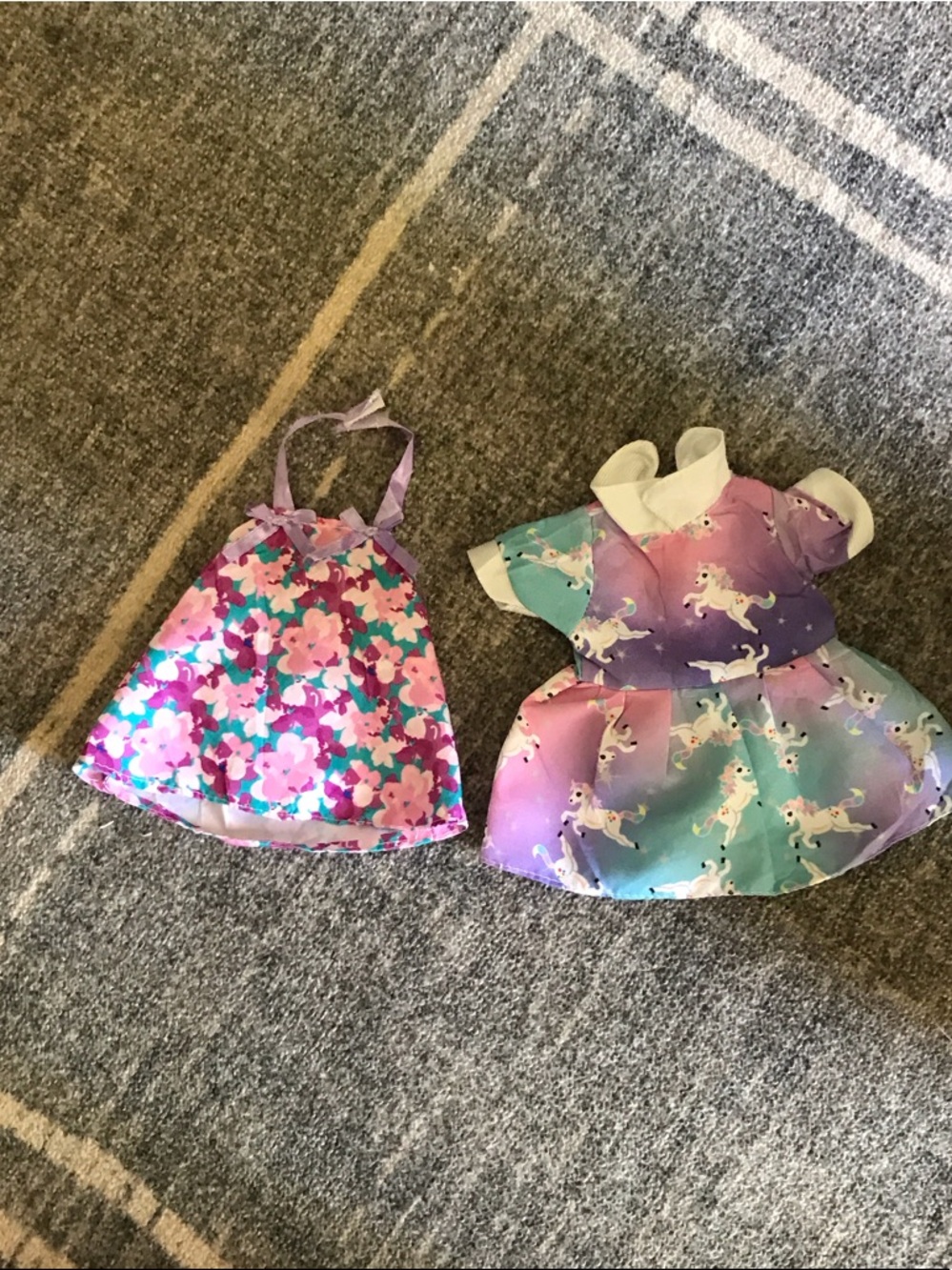 Baby Alive Unicorn & Floral Doll Dresses - Purple, Pink, Teal